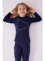 Arnetta 3050 Garson Kız Çocuk Love Uzun Kol Pijama Takım - Görsel 5