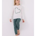Arnetta 3050 Garson Kız Çocuk Love Uzun Kol Pijama Takım