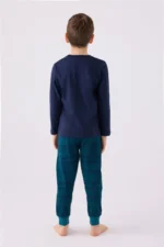 ARNETTA AR3135 Arnetta Erkek Çocuk Lacivert Pijama Takımı - Görsel 3
