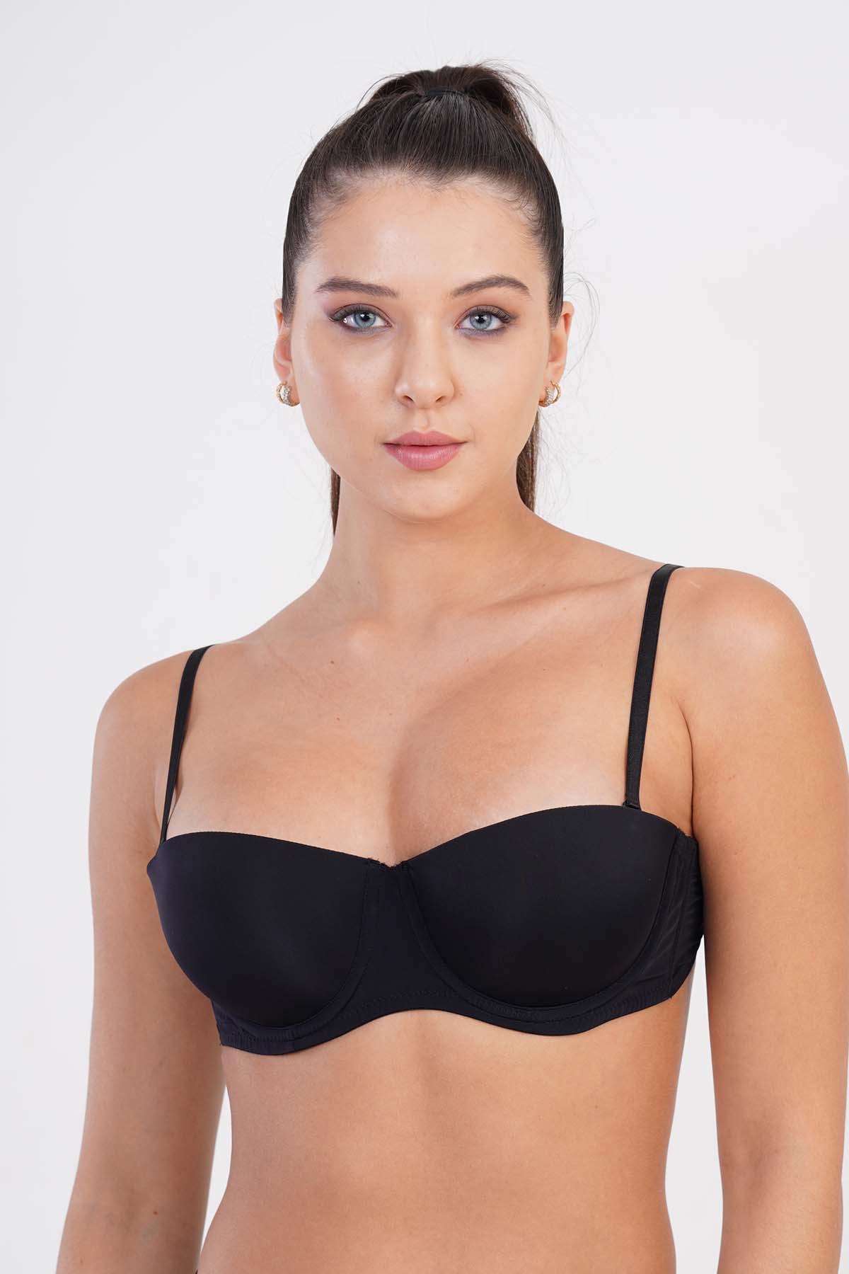 3380250000_B_1 NEW BRA 8025 SOFT CUP PUSH-UP STRAPLEZ SÜTYEN - Görsel 1