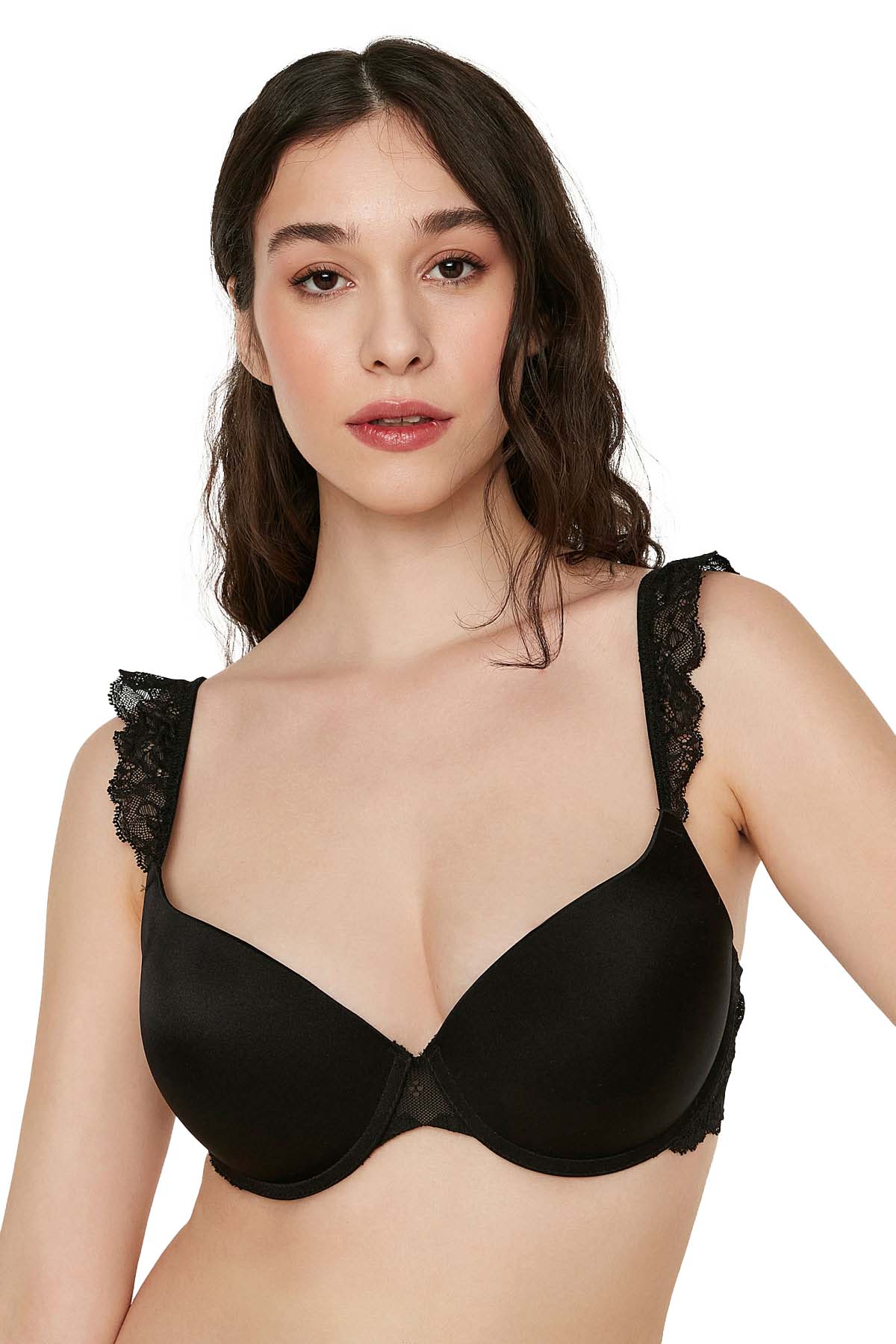 51151 NEW BRA 5115 Destekli Dantelli Sütyen - Görsel 1
