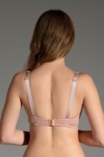 New Bra 9016 Kadın Taşlı Sütyen Pudra - Görsel 2