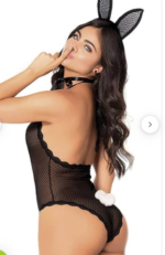 Siyah Fantazi Tavşan Kostümü For Dreams 8265 - Görsel 3