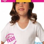 YILDIZ 3013 RİBANA YARIM KOLLU KIZ ÇOCUK ATLET